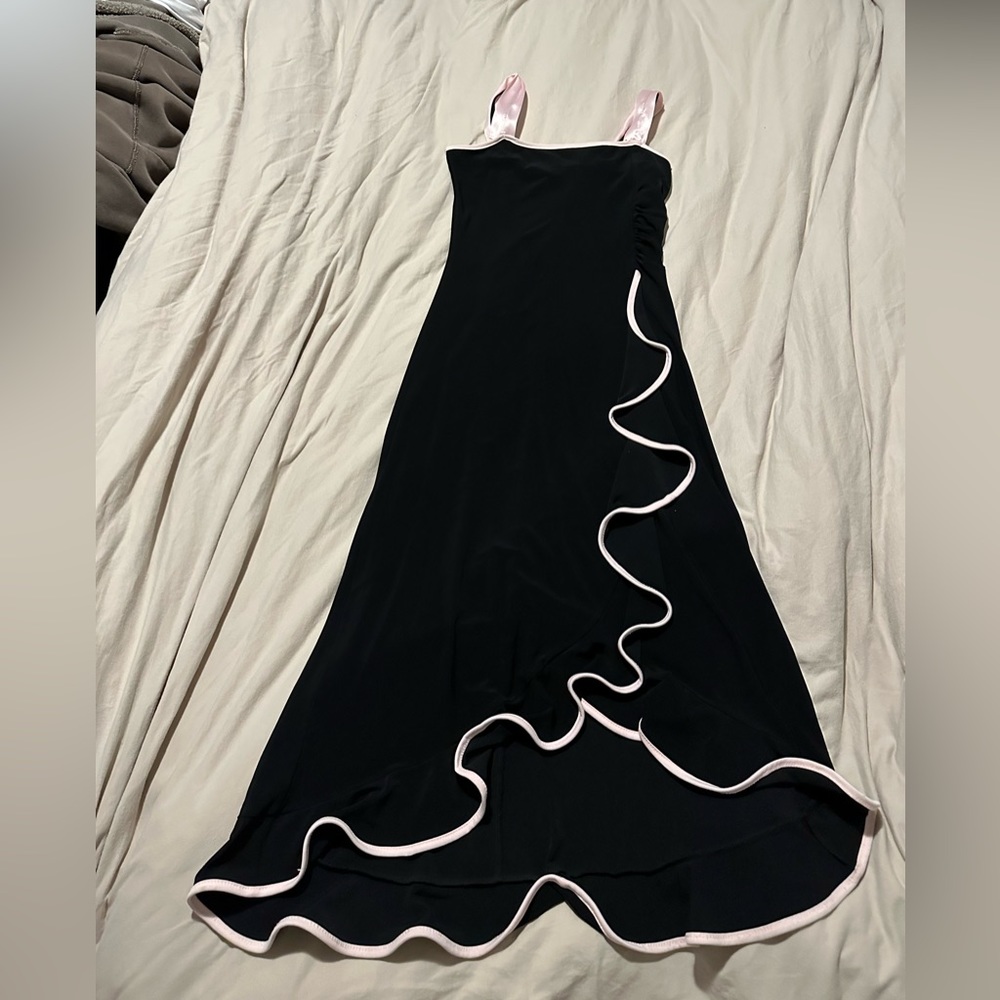 Vintage 90s black and pink dress
